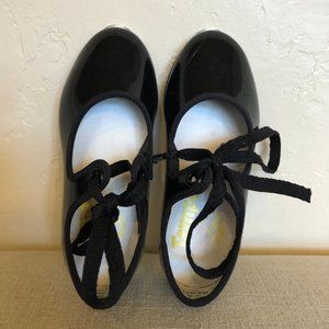 Cute Little Girl Tap Shoes